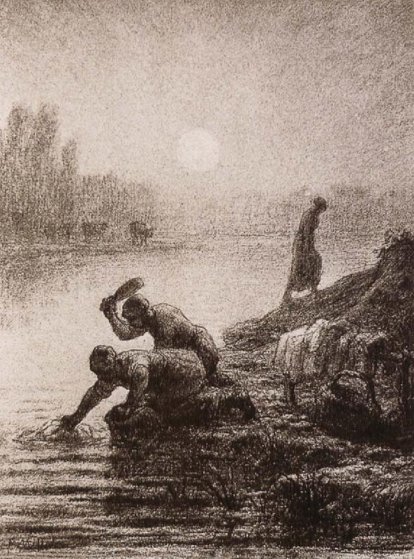 Jean Francois Millet Peasant get the water oil painting picture